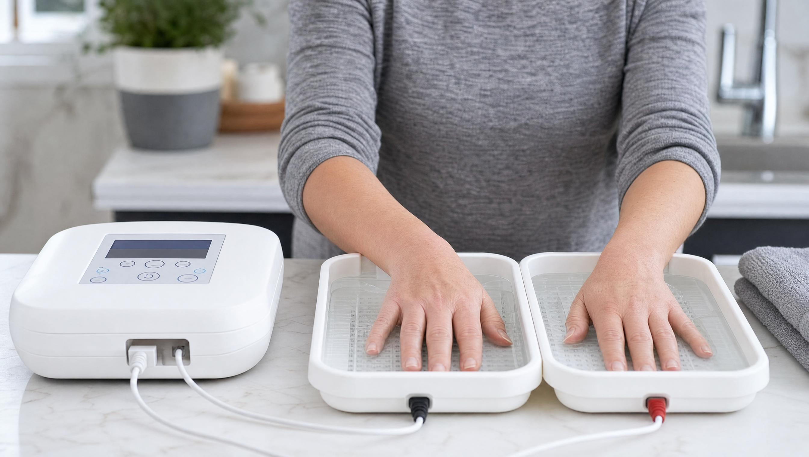 Tratamiento de iontoforesis en casa